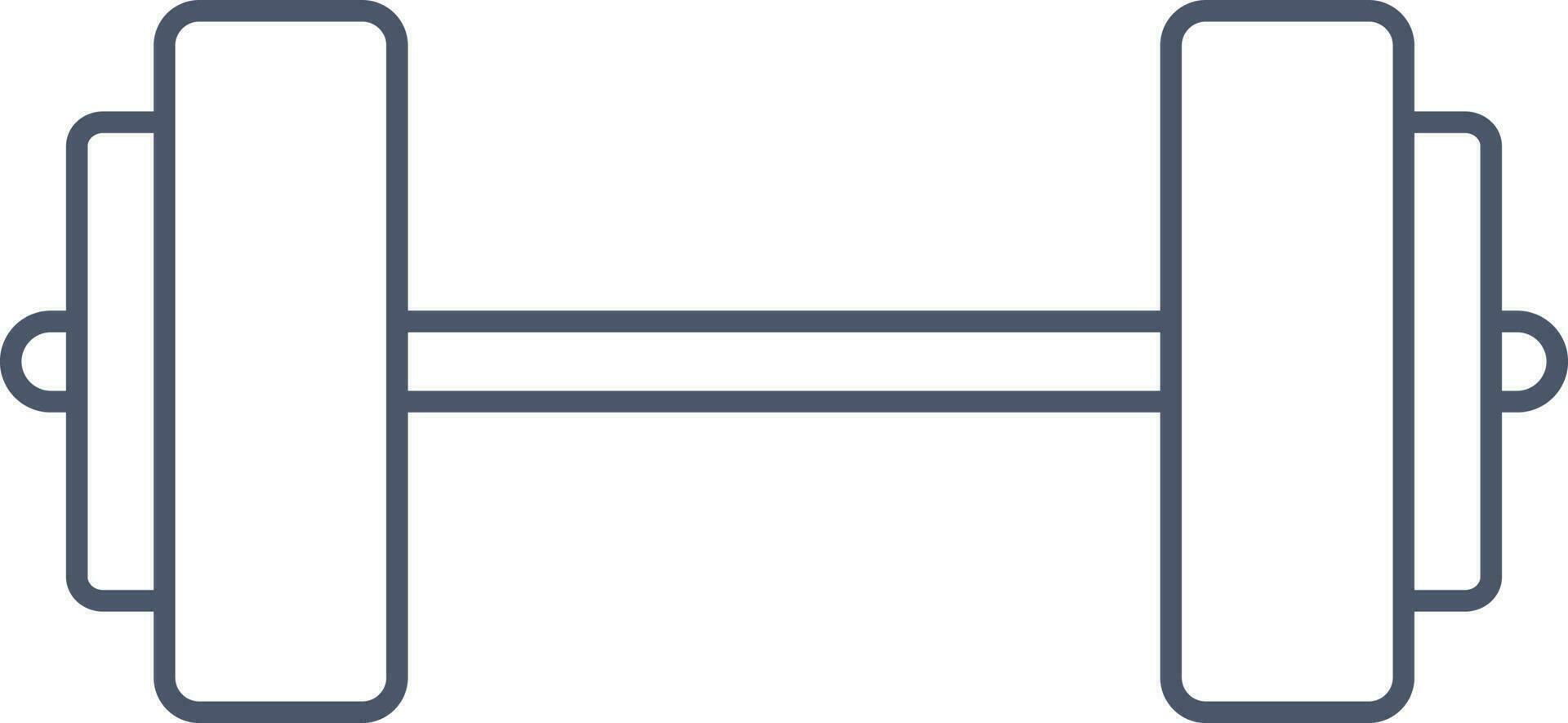 Dumbbell Icon In Linear Style. vector