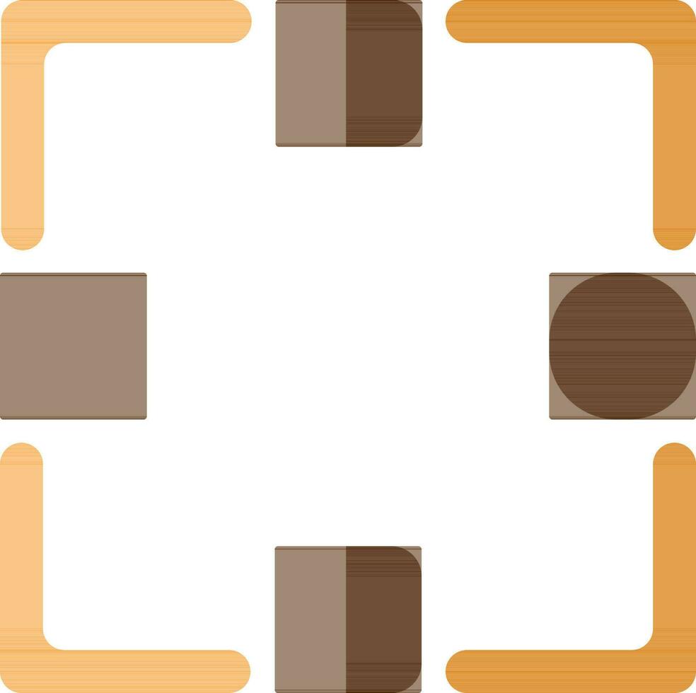 Network group in flat style. vector