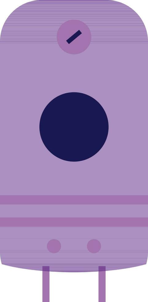 Geyser in purple color. vector