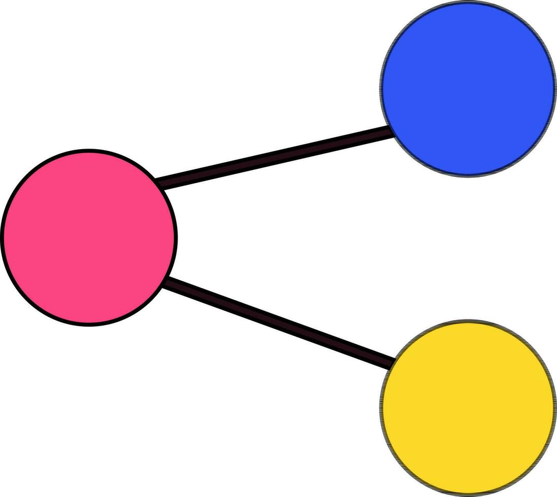 Flat style illustration of networking connection. vector