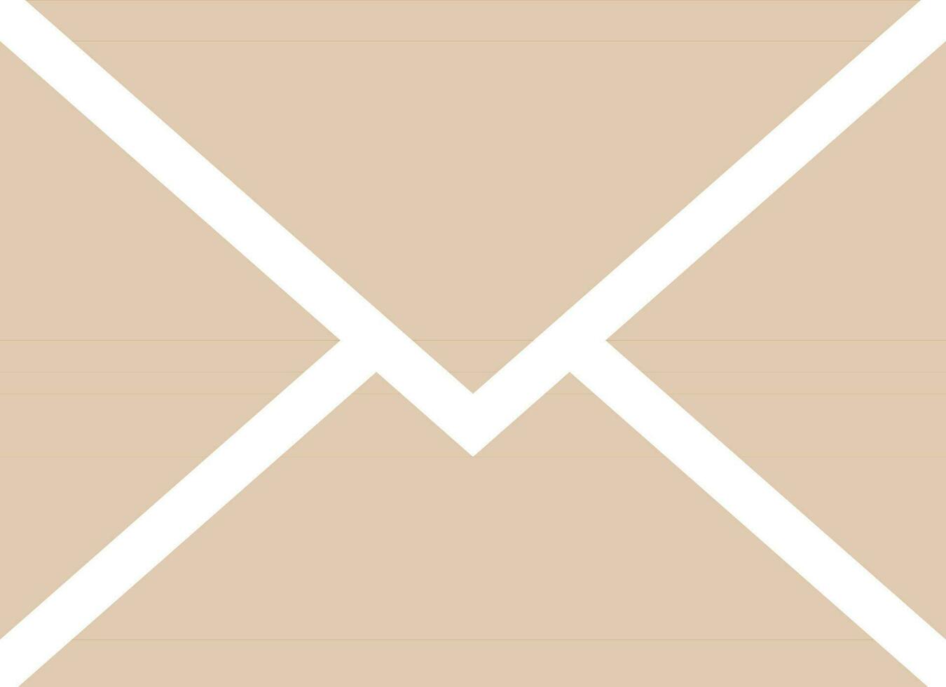 Glyph icon or illustration of mail or message. vector