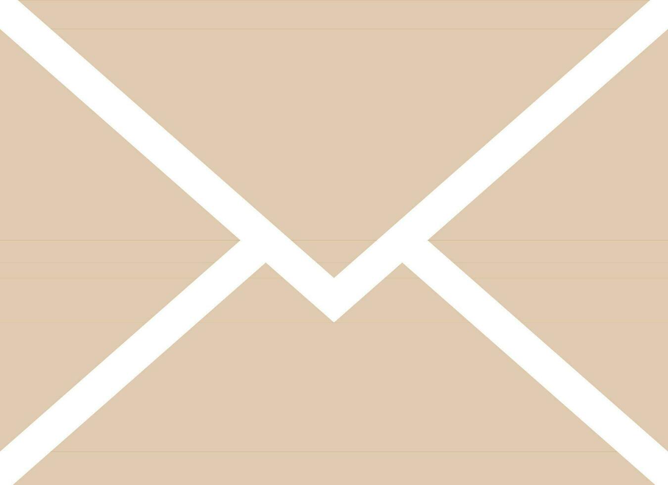 Glyph icon or illustration of mail or message. vector