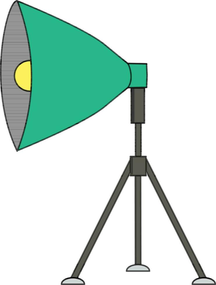 Flat illustration of studio light. vector