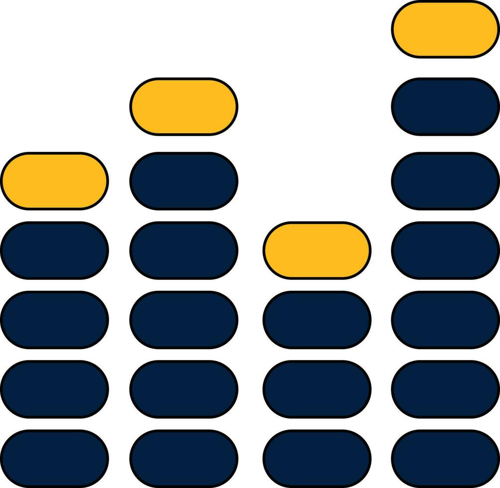 Sound Mixer or equalizer sign or symbol. vector