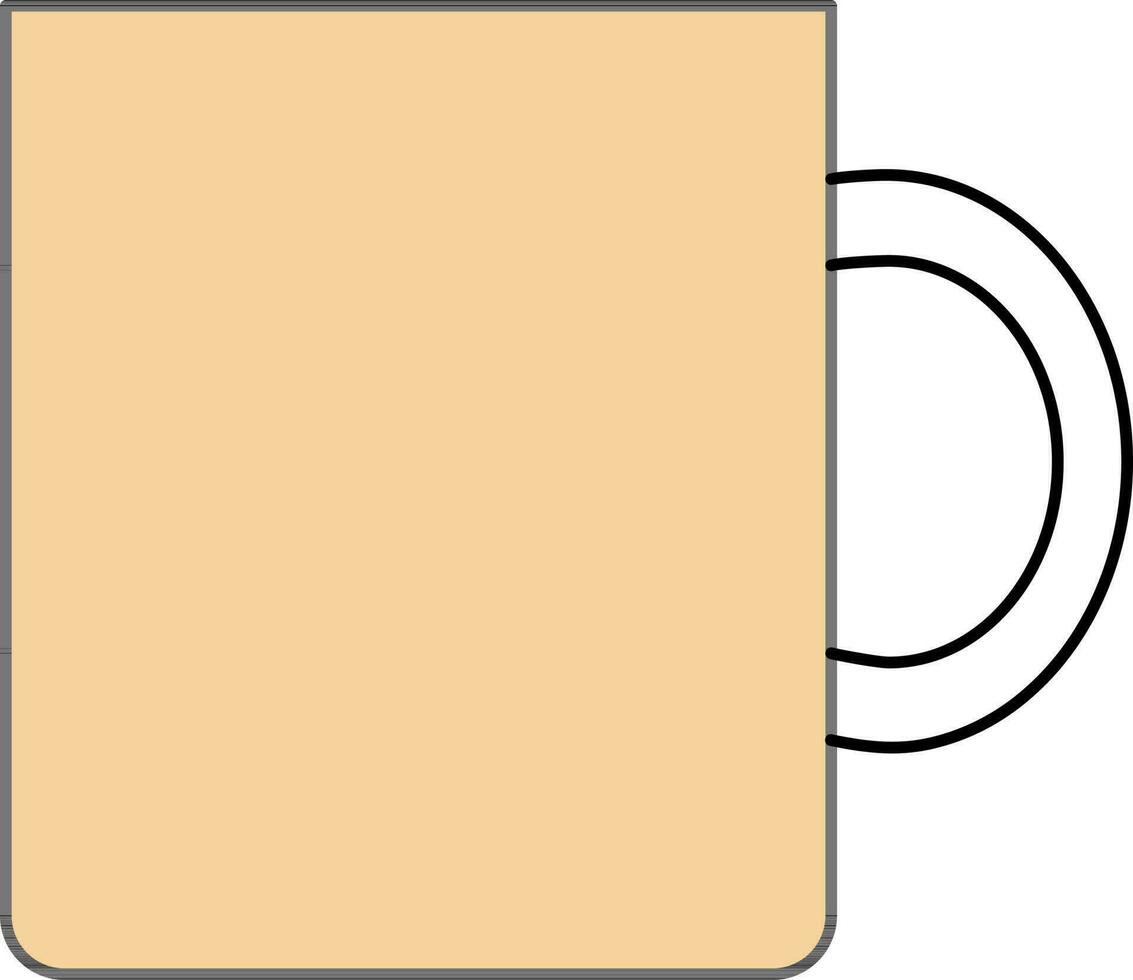 Vector Illustration of Cup Or Mug Icon in Flat Style.