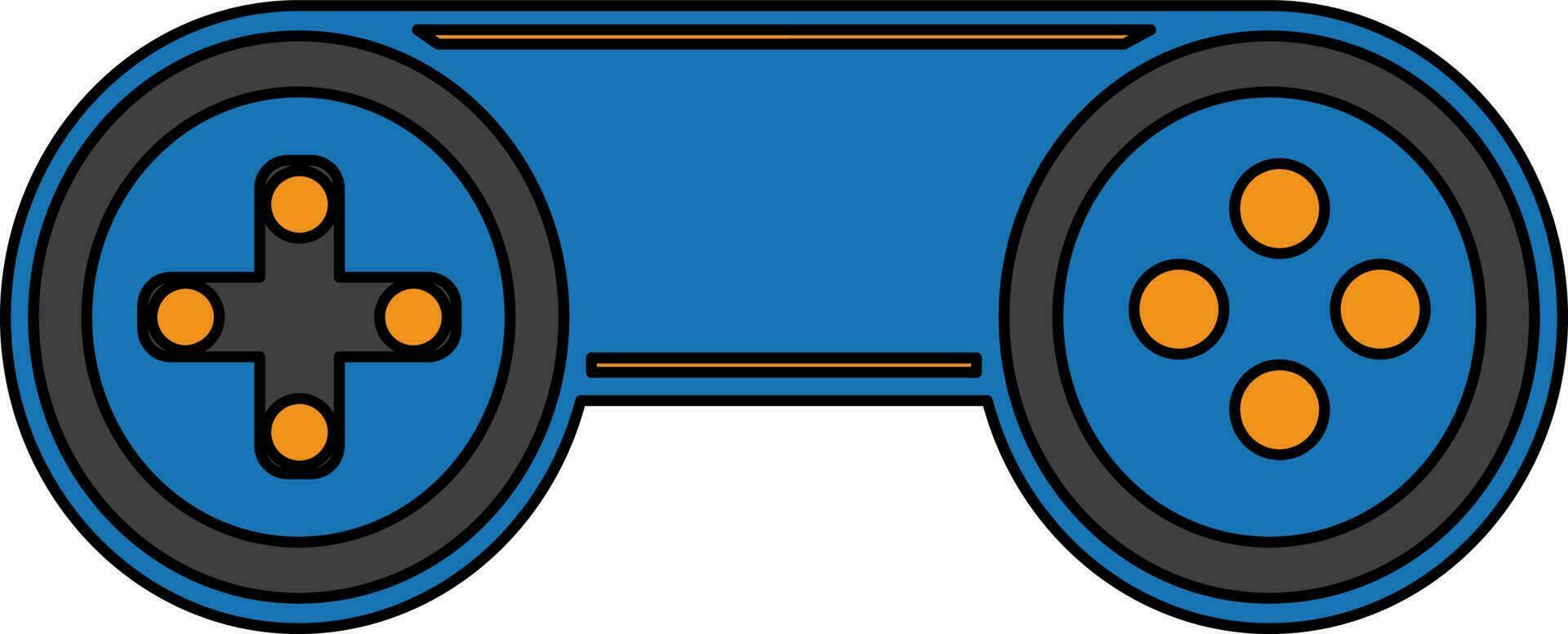 Game remote icon for playing concept in color with stroke. vector