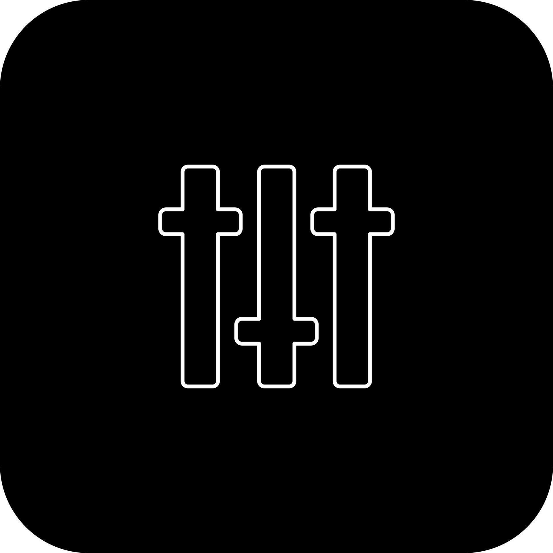 Equalizer icon in black background for sound balance. 24329411 Vector