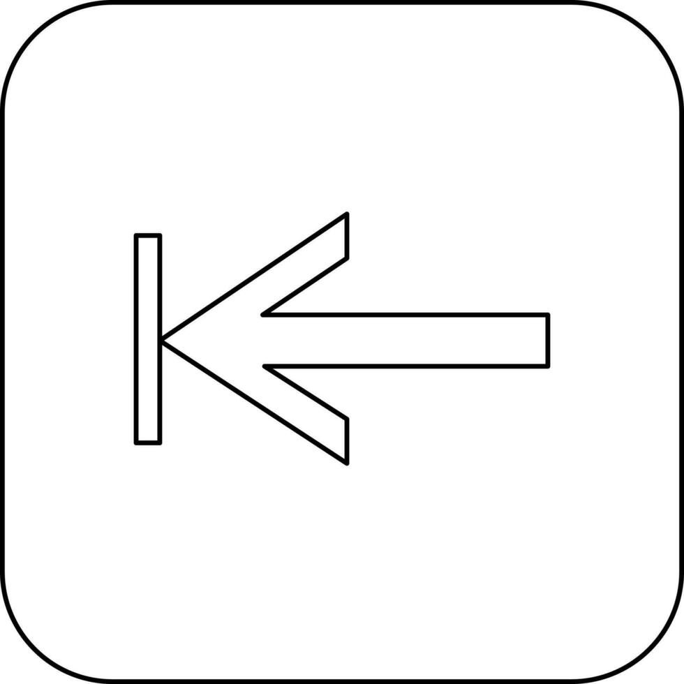 Music player button in arrow with stroke style for multimedia concept. vector