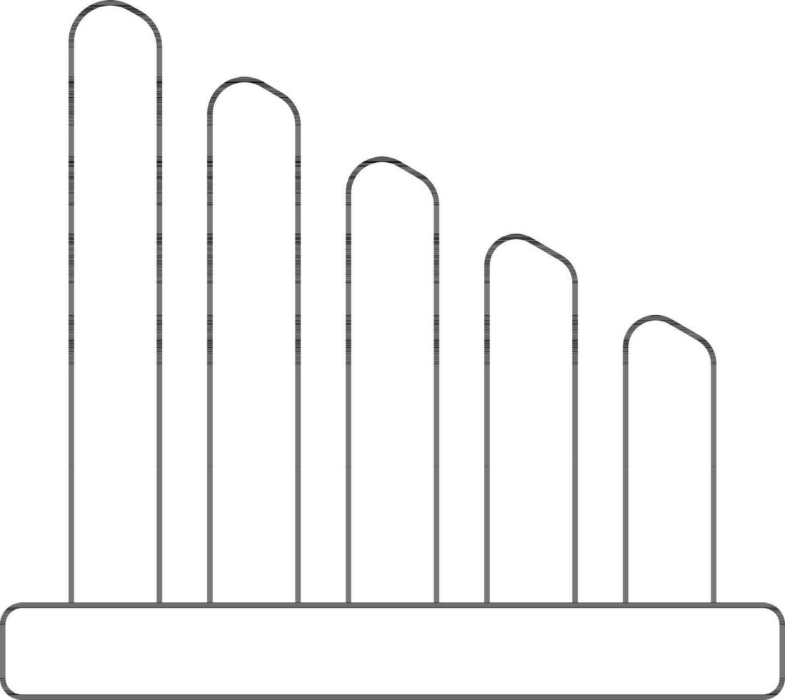 Stroke style of network icon for signal purpose. vector