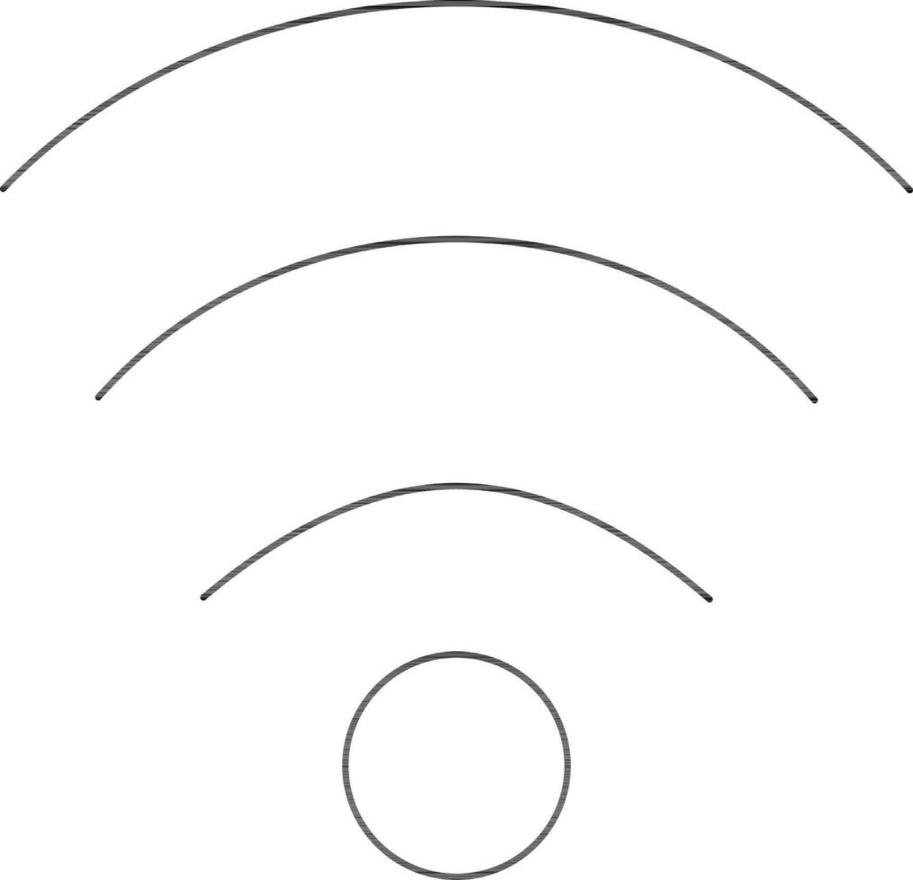 carrera estilo de Wifi icono para multimedia concepto. vector