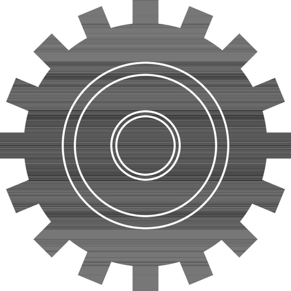 Setting icon in glyph style for multimedia concept. vector