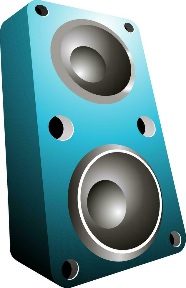 3D audio sound speaker. vector