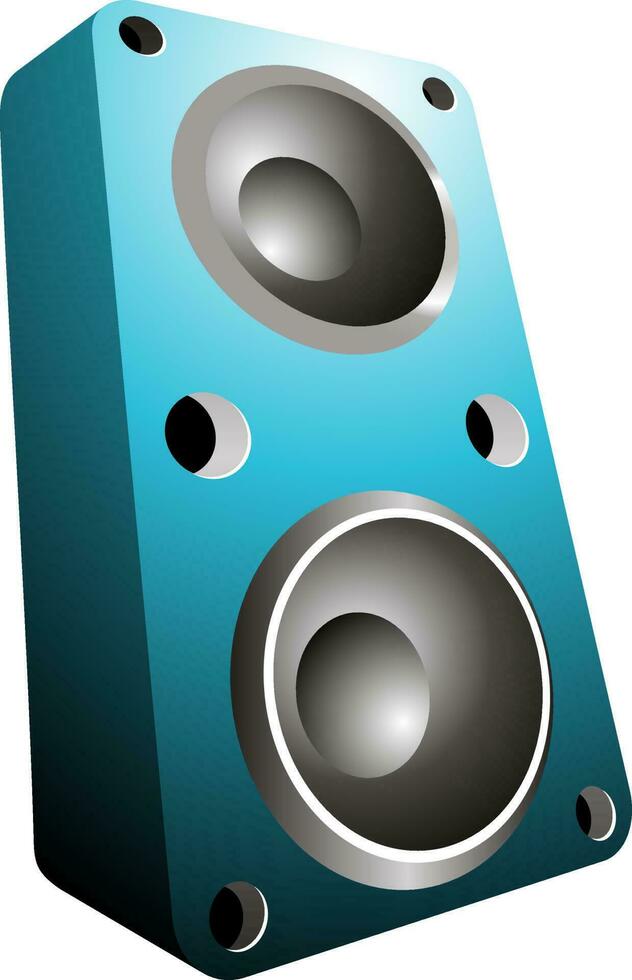 3d audio sonido vocero. vector