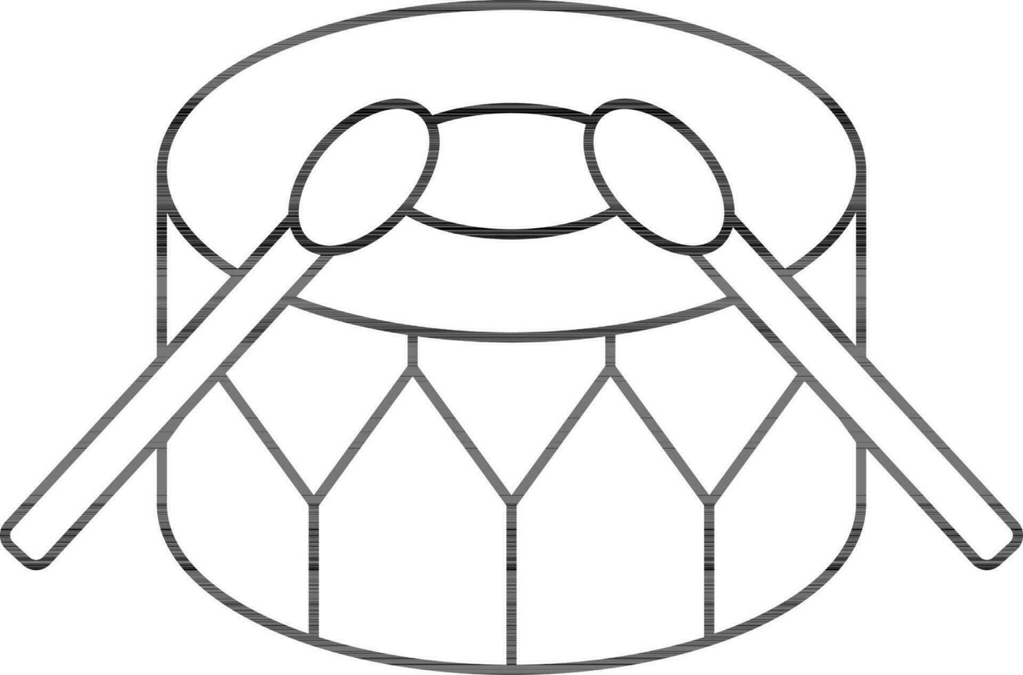 Drum Icon Or Symbol In Flat Style. vector
