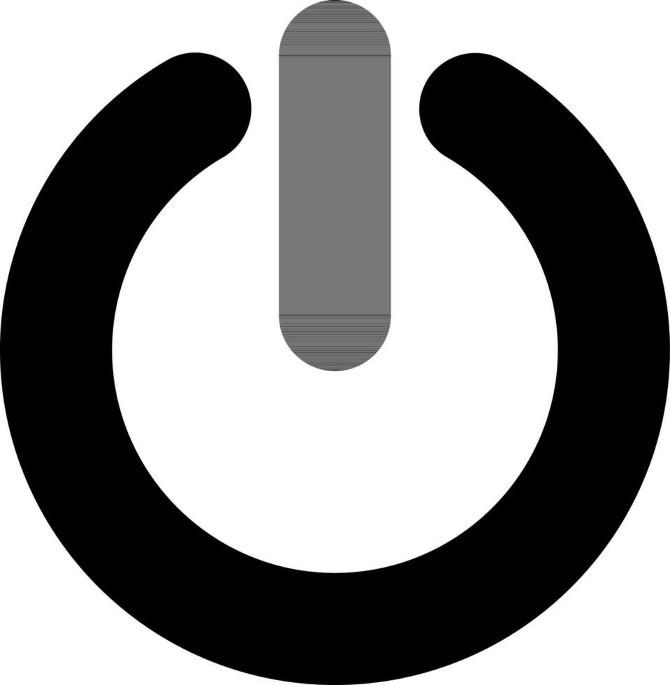 Power Button sign or symbol. vector