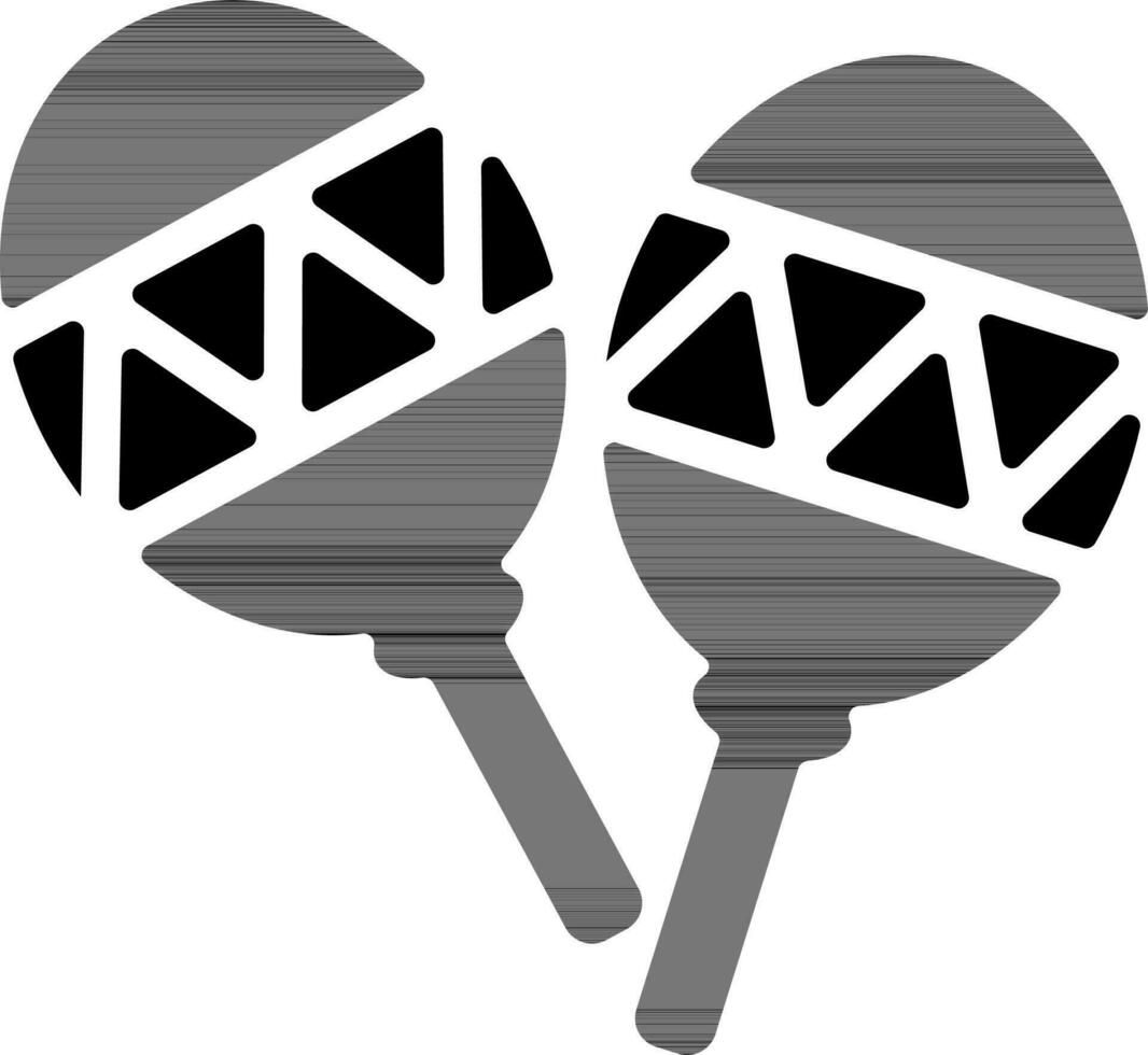 Maracas Musical Instrument symbol. vector