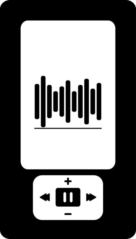 música jugador firmar o símbolo. vector