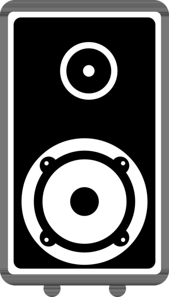 Audio Speaker sign or symbol for Music. vector