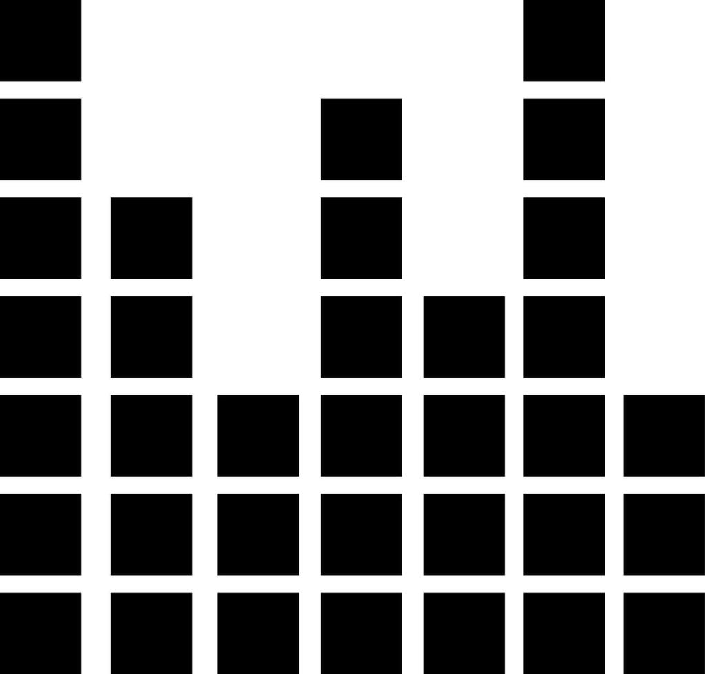 Music Equalizer sign or symbol. vector