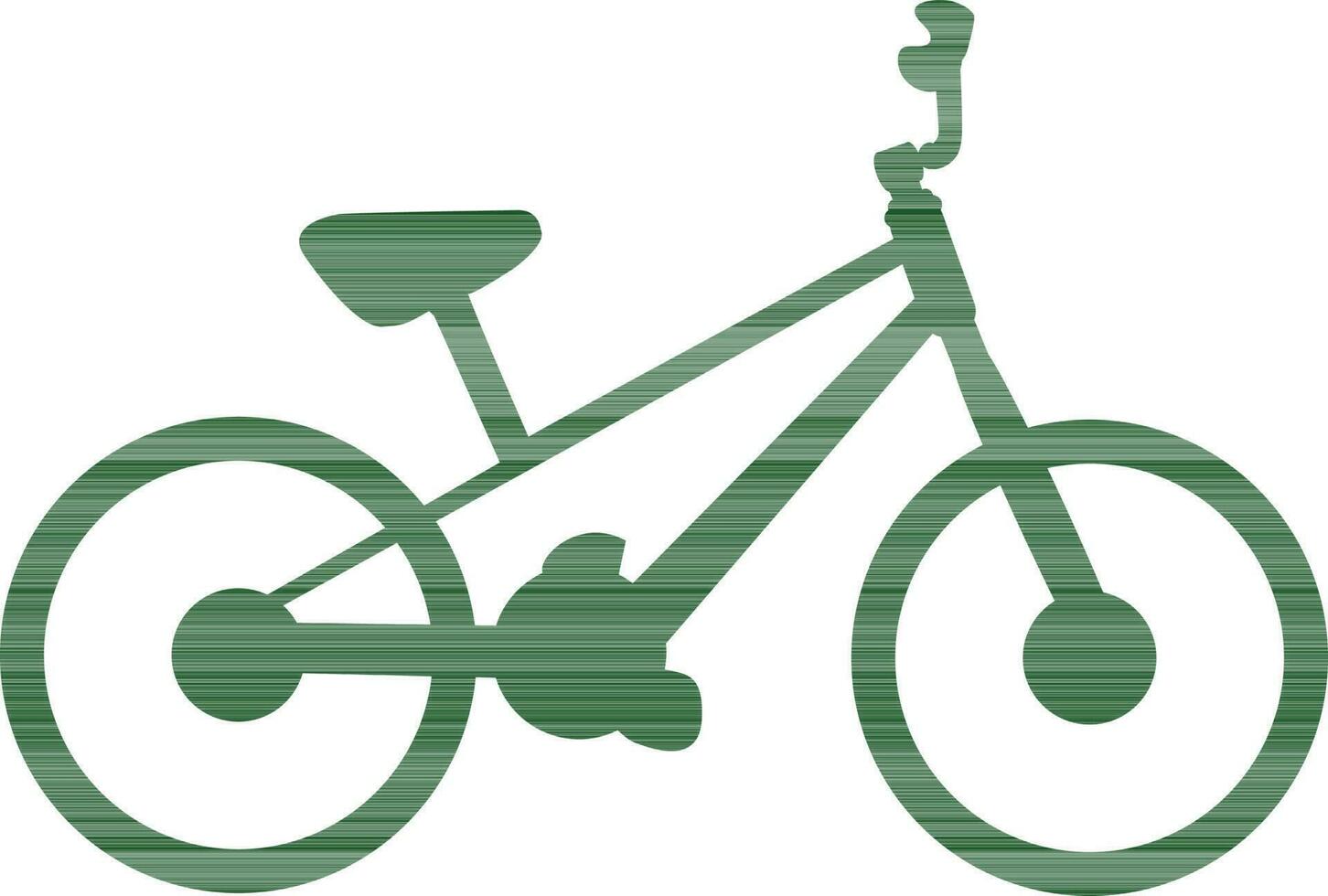 verde bicicleta en blanco antecedentes. vector