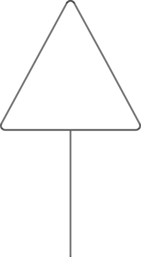 Illustration of a tree in black line art. vector