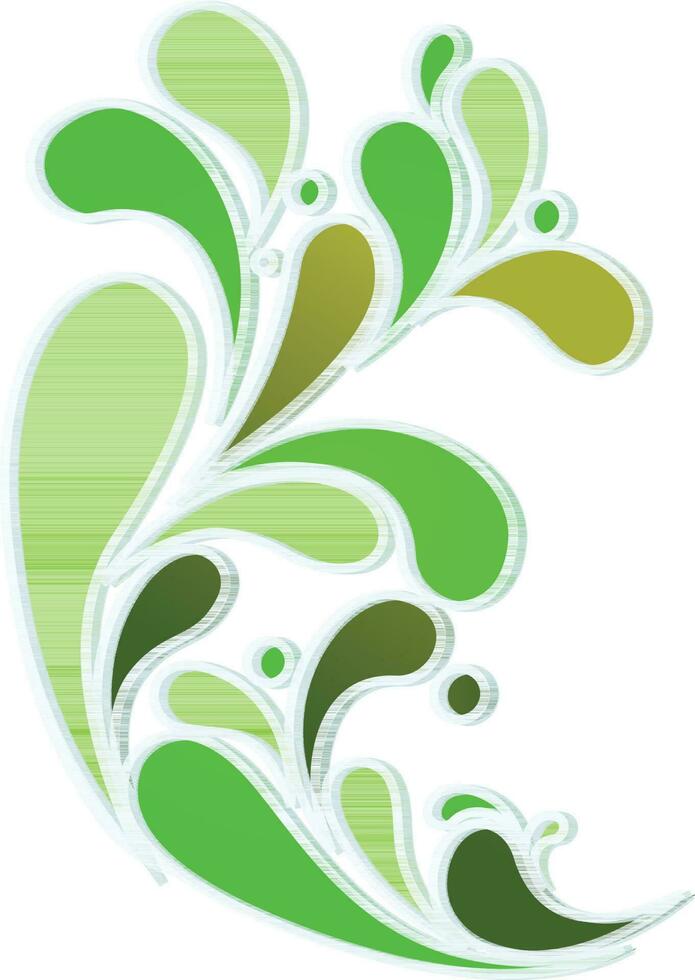 verde hojas decorado antecedentes. vector