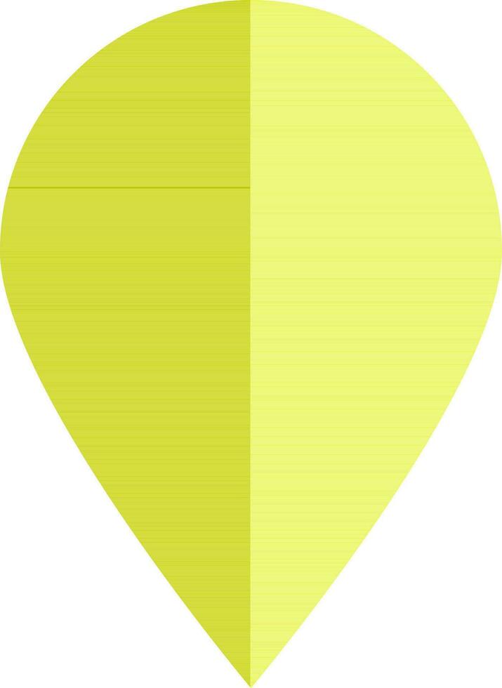 Illustration of a drop made by yellow color. vector