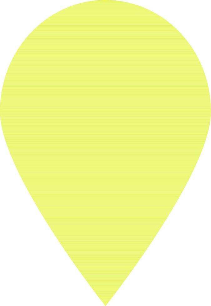 Illustration of a drop made by yellow color. vector