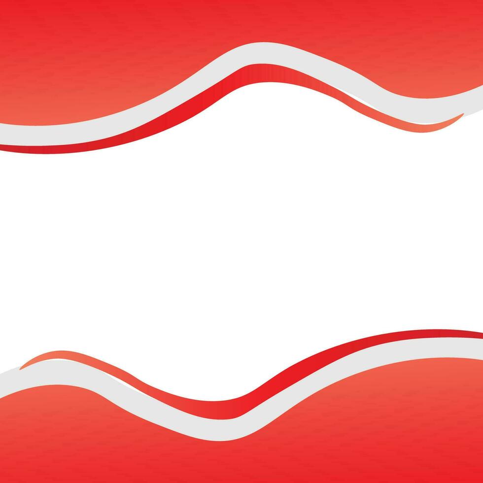 Red Wavy Shapes illustration design vector