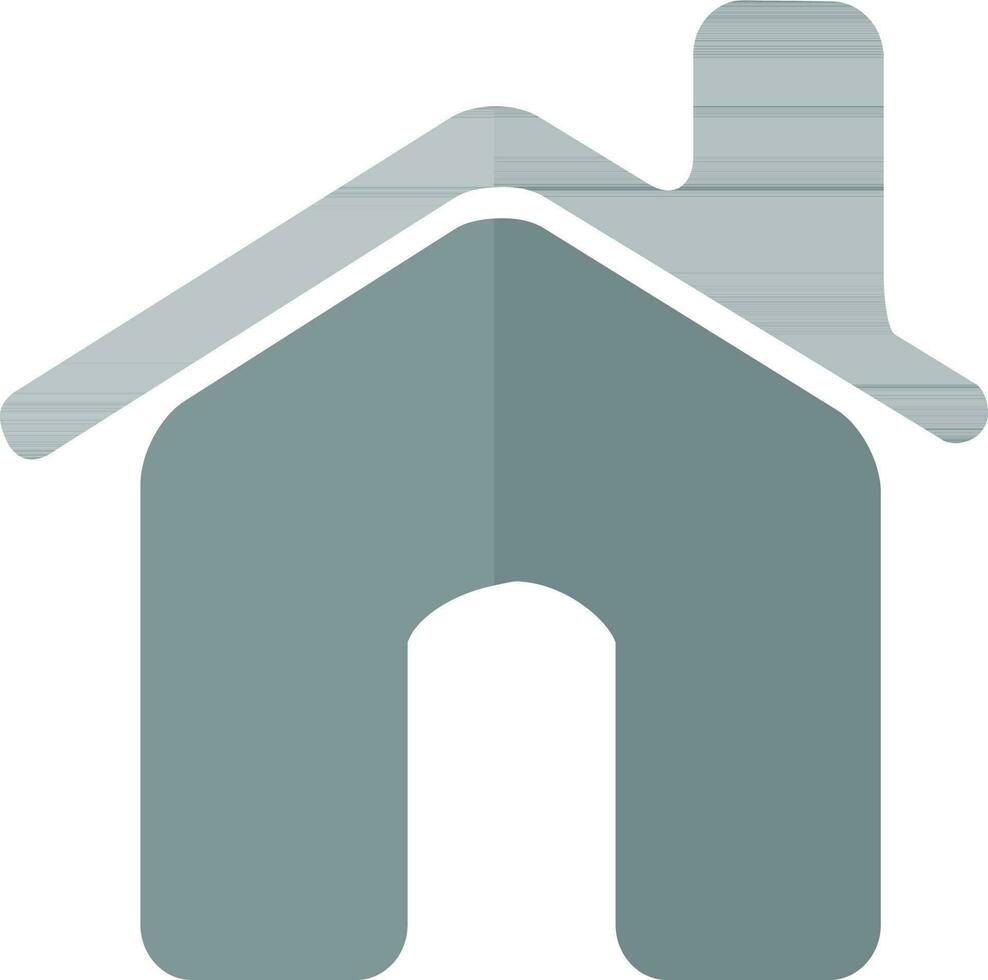 Small house flat icon. vector