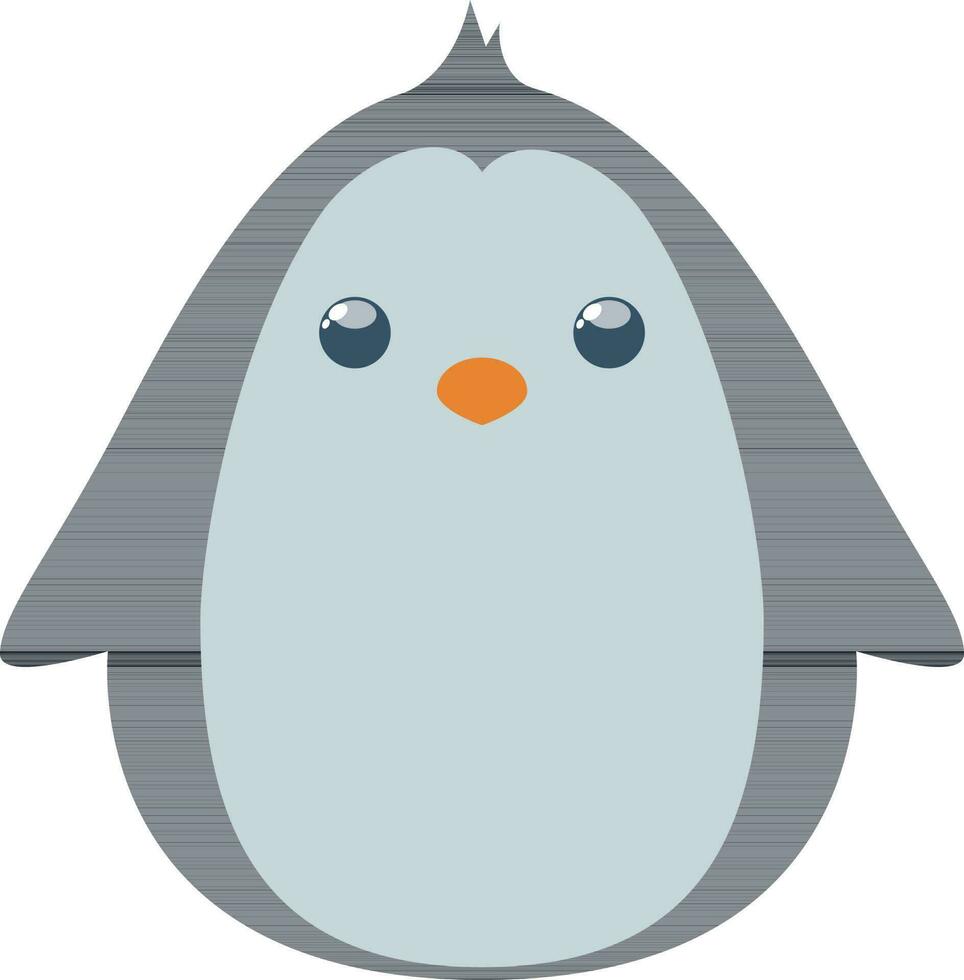 Character of a cute penguin. vector
