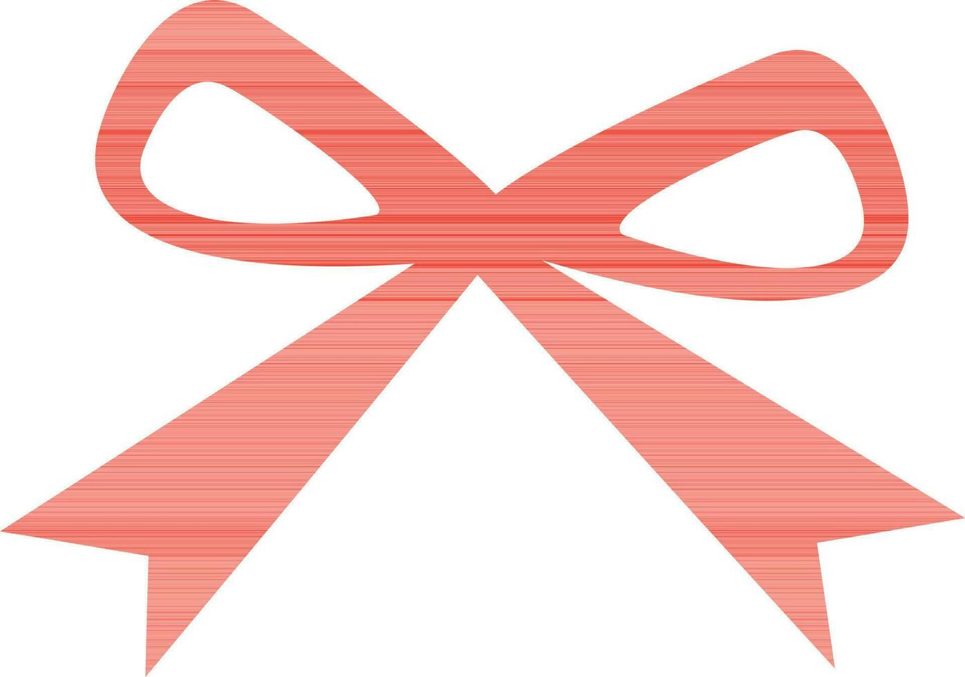 Illustration of an orange ribbon. vector