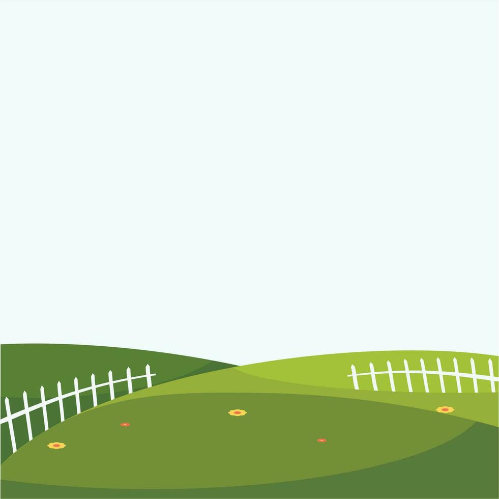 Illustration of beautiful field. vector