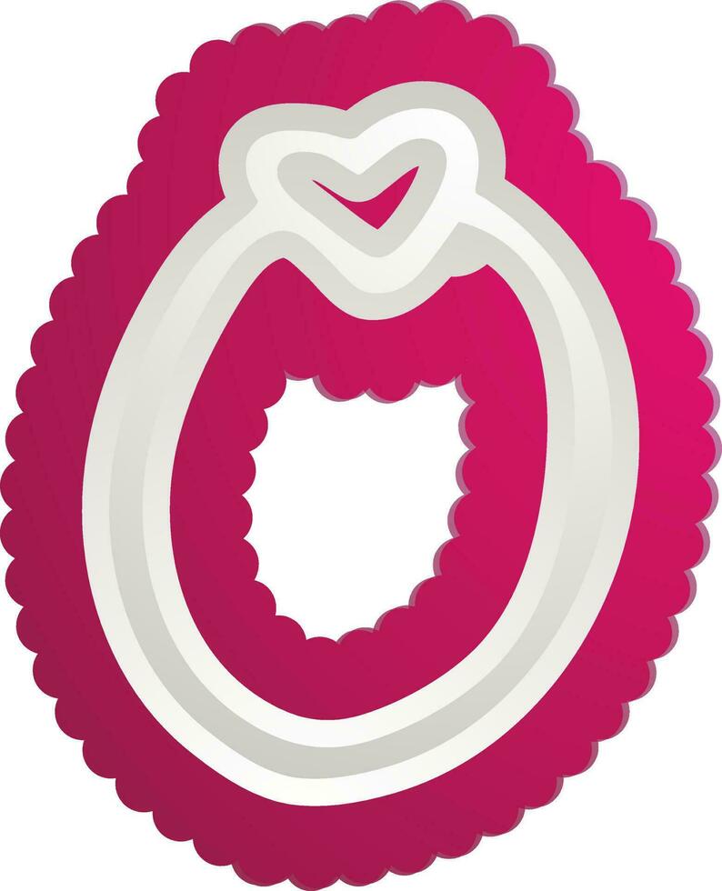 Illustration of a glossy ring. vector