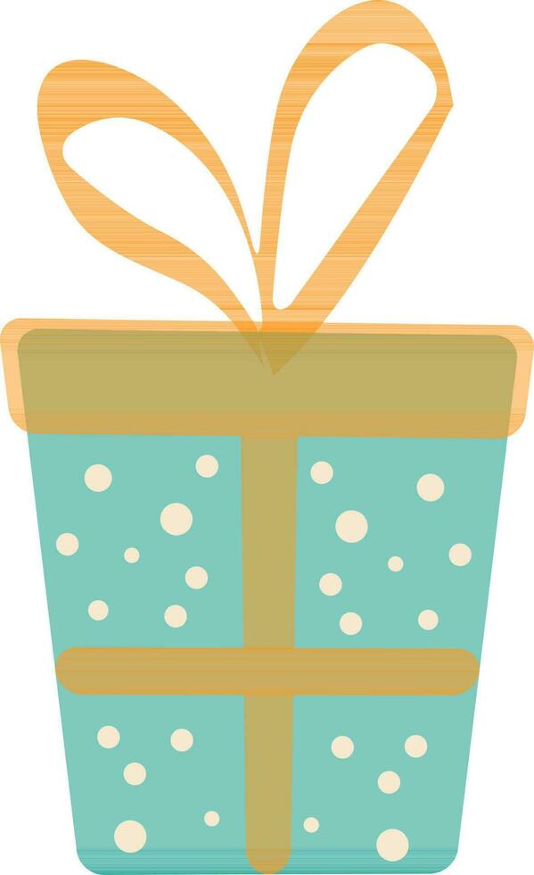 Illustration of gift packing with ribbon on white background. vector