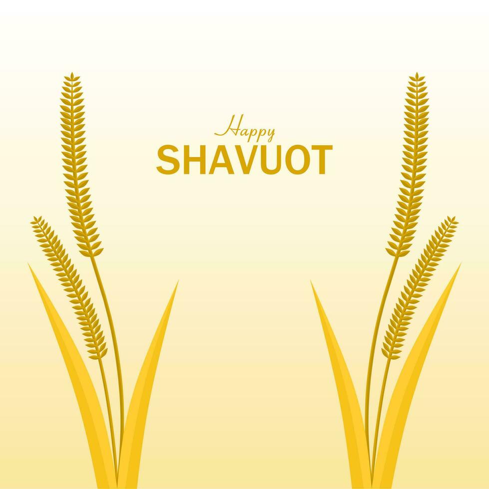 Happy Shavuot day vector illustration. Suitable for Poster, Banners, background and greeting card.