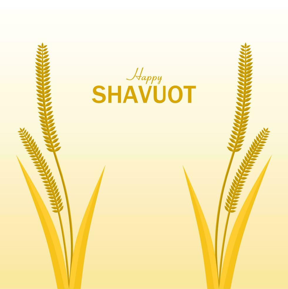 Happy Shavuot day vector illustration. Suitable for Poster, Banners, background and greeting card.