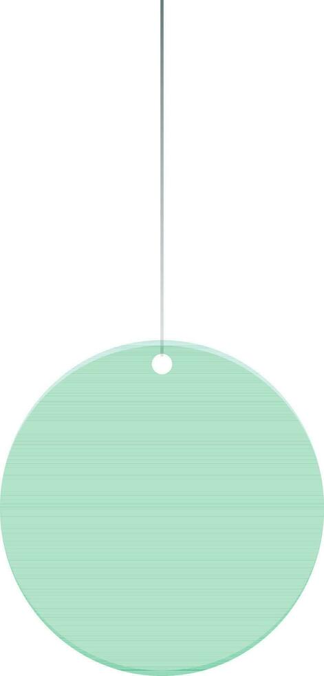 verde colgando pelota en blanco antecedentes. vector