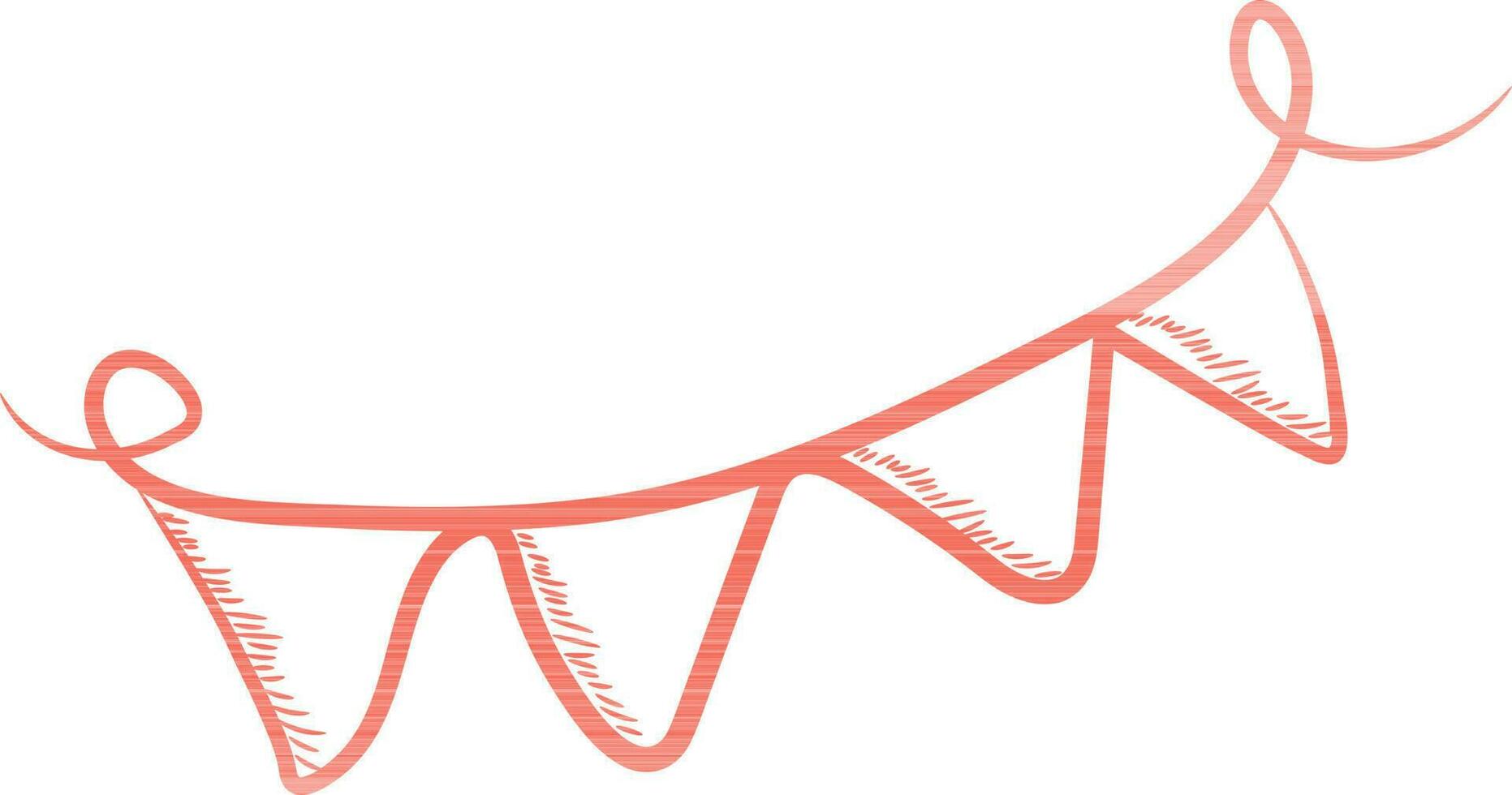 Illustration of a bunting. vector