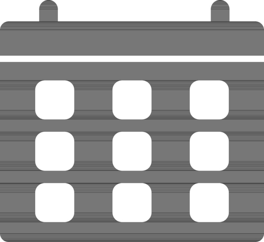 Calendar in black and white color. 24330609 Vector Art at Vecteezy