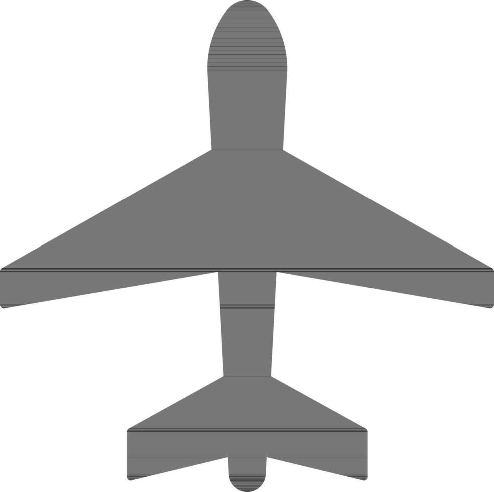 negro avión en blanco antecedentes. vector