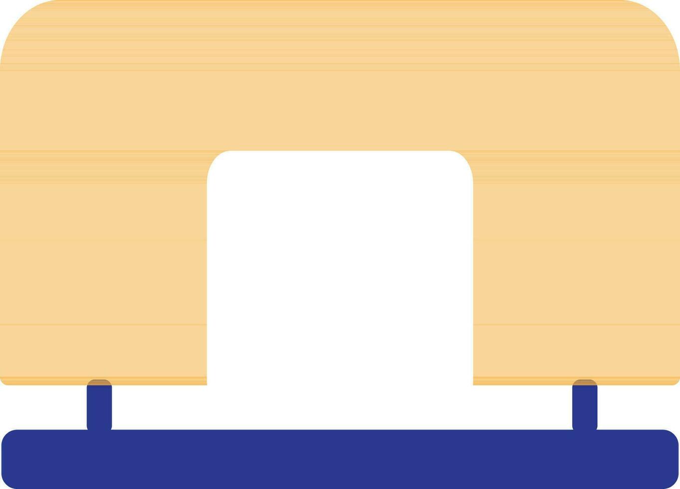 Hole punch icon for office work in isolated. vector