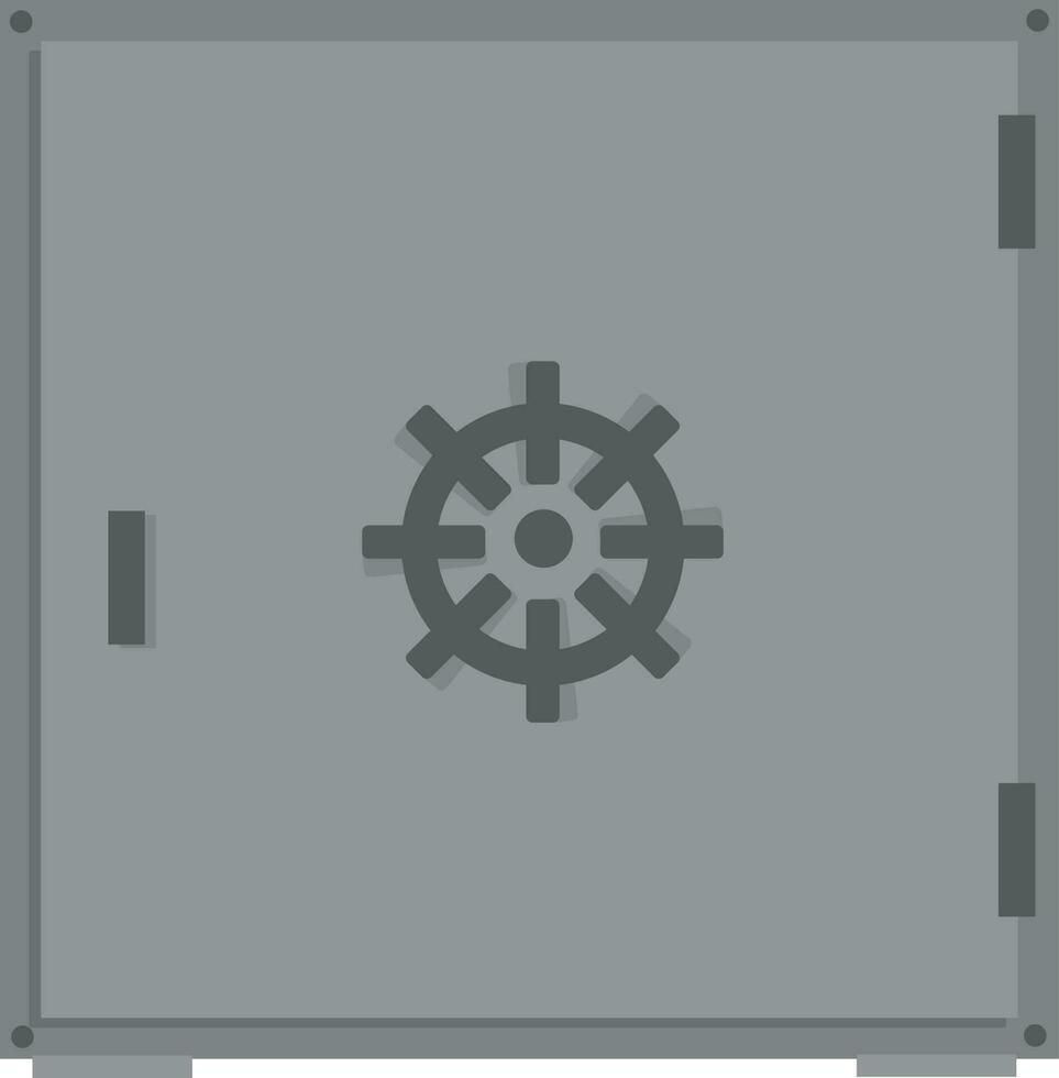 Flat illustration of safe. vector