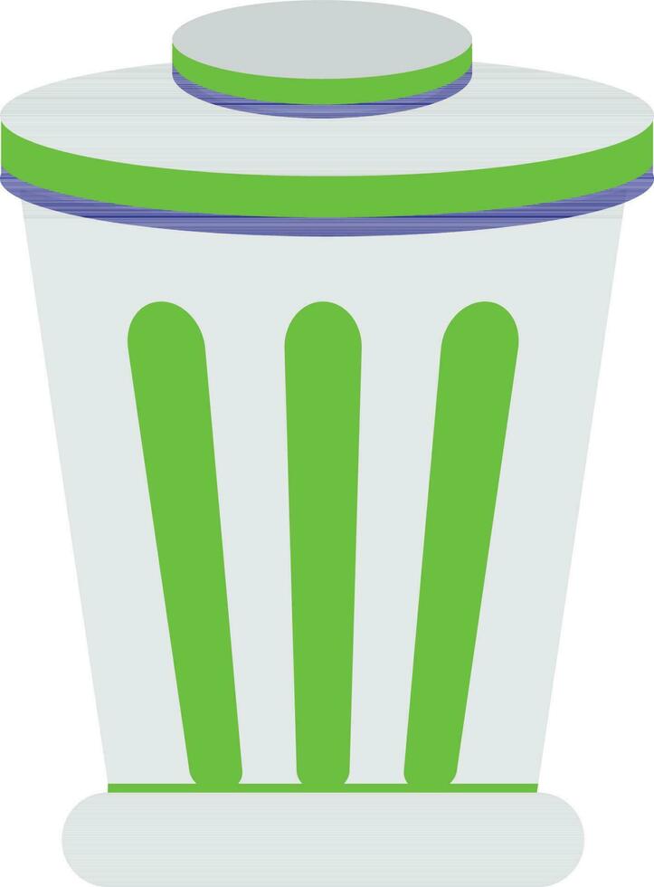 Dustbin icon for grabage in isolated. vector