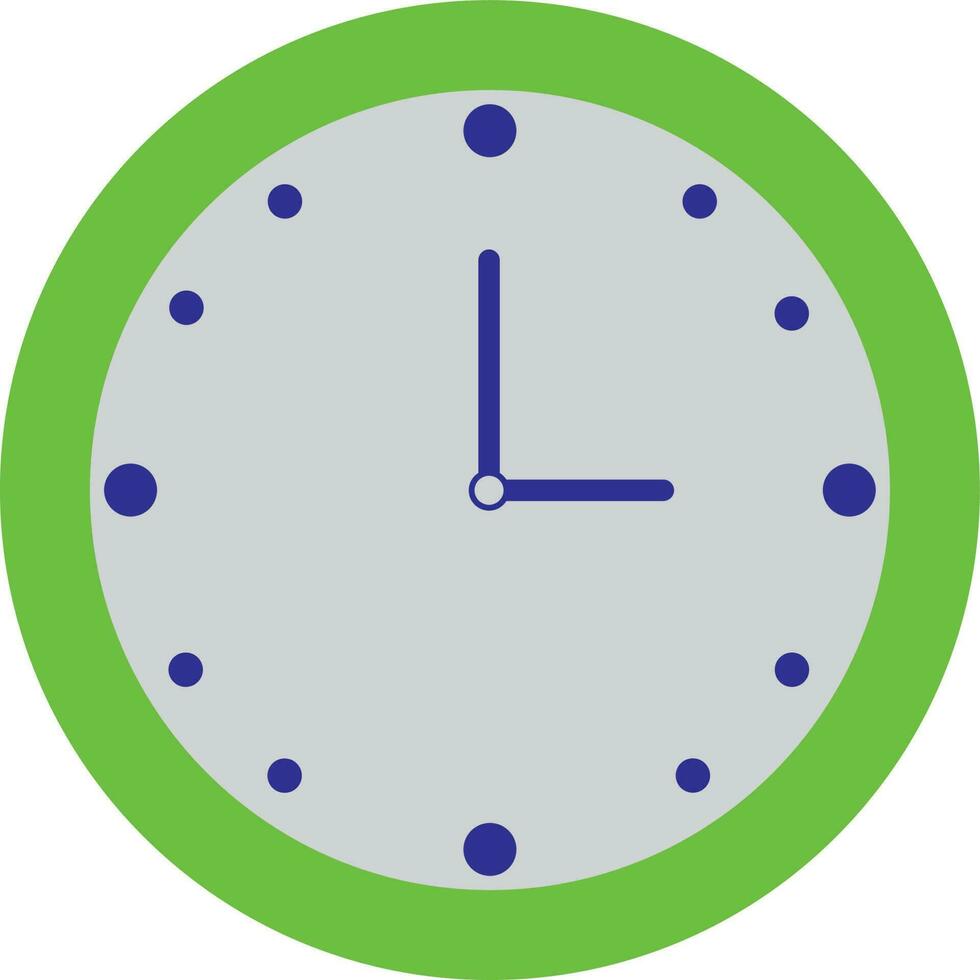 pared reloj en icono para acecho hora en aislado. vector