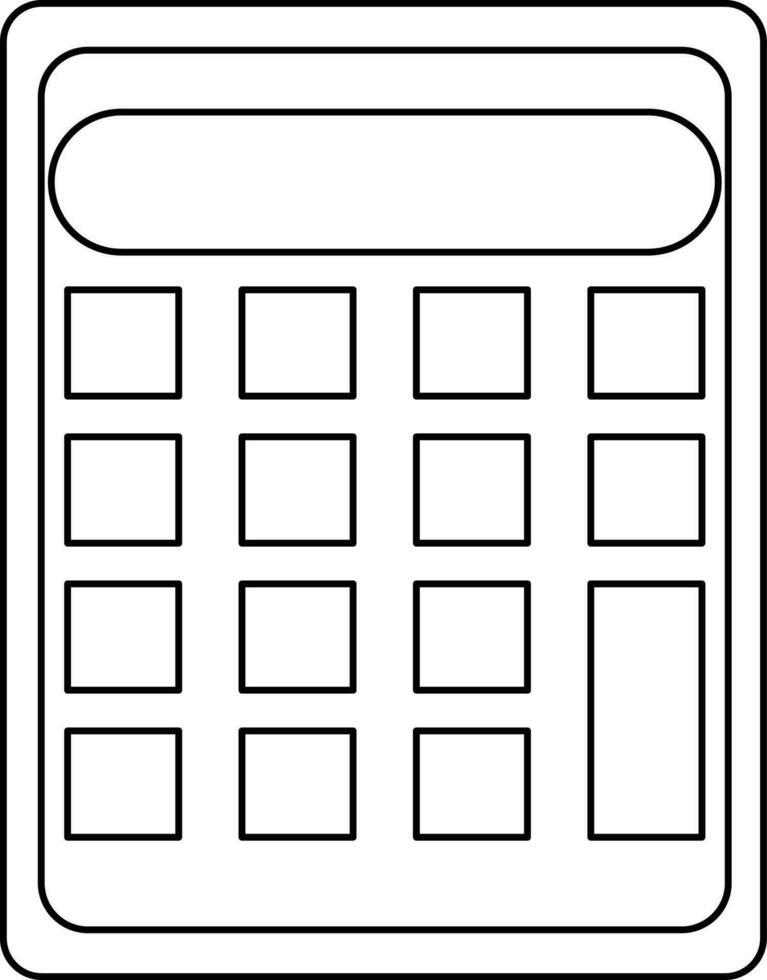 calculadora icono en carrera estilo para oficina trabajar. vector