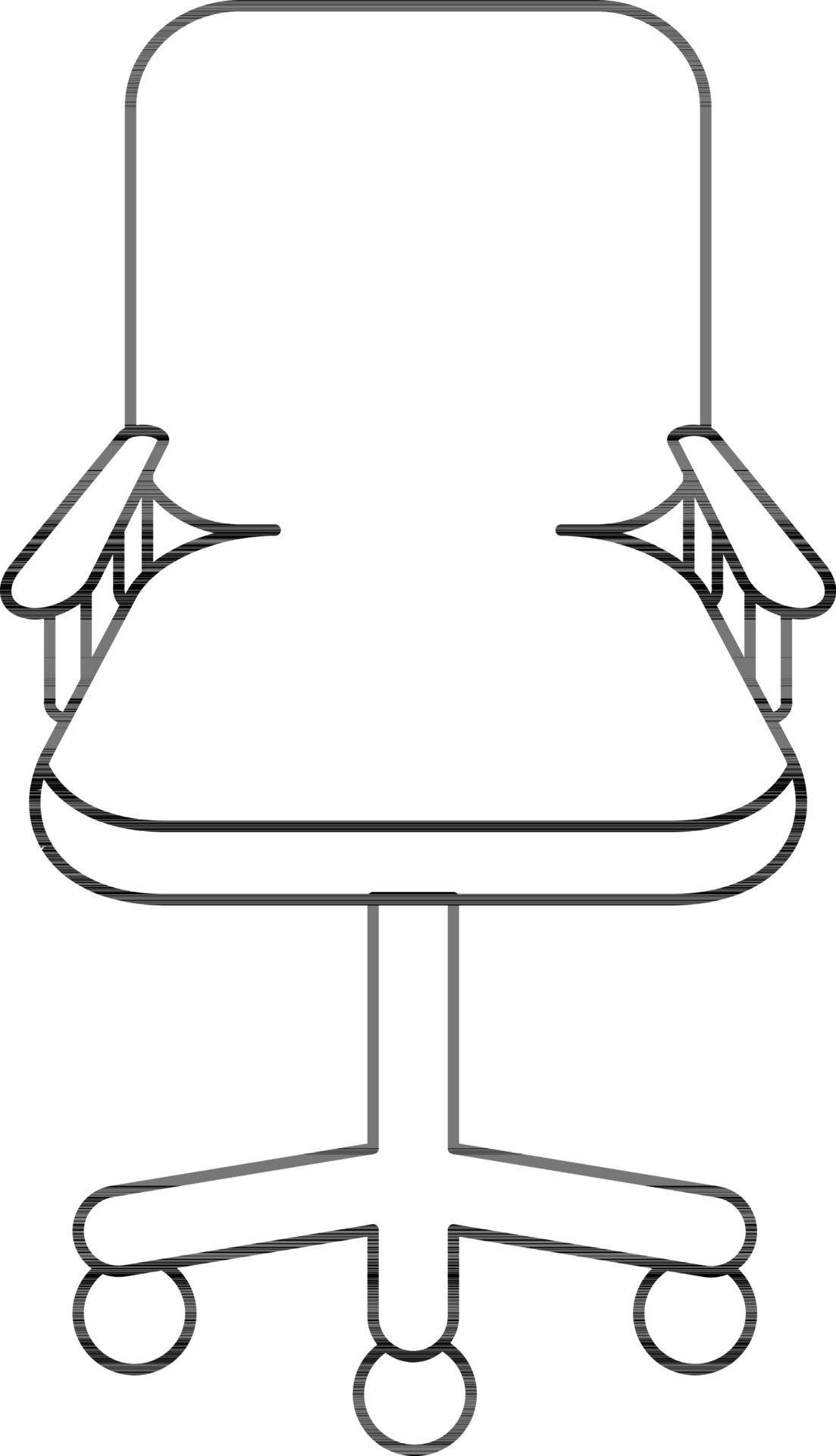 Rolling chair icon in stroke for sitting. 24330877 Vector Art at Vecteezy