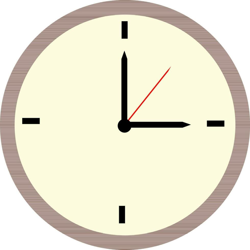 Flat illustration of a Clock. vector