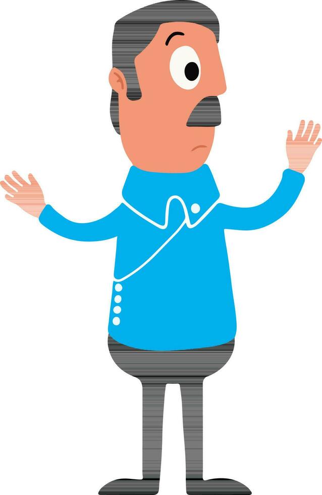 Cartoon character of a man. vector