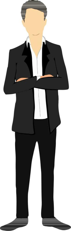 Business man in suit. vector